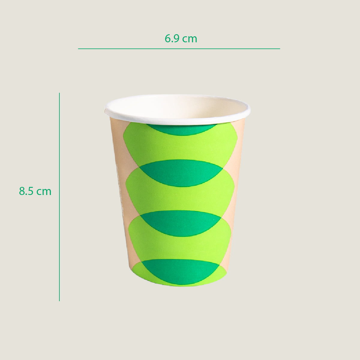 Vaso térmico 8 oz papel + PLA - compostable