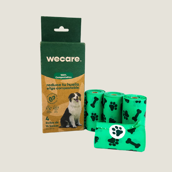 Bolsa de mascota con 4 rollos - compostable