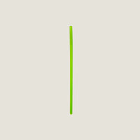 Popotes verdes PLA - compostables
