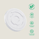 Tapa plana PLA -compostable