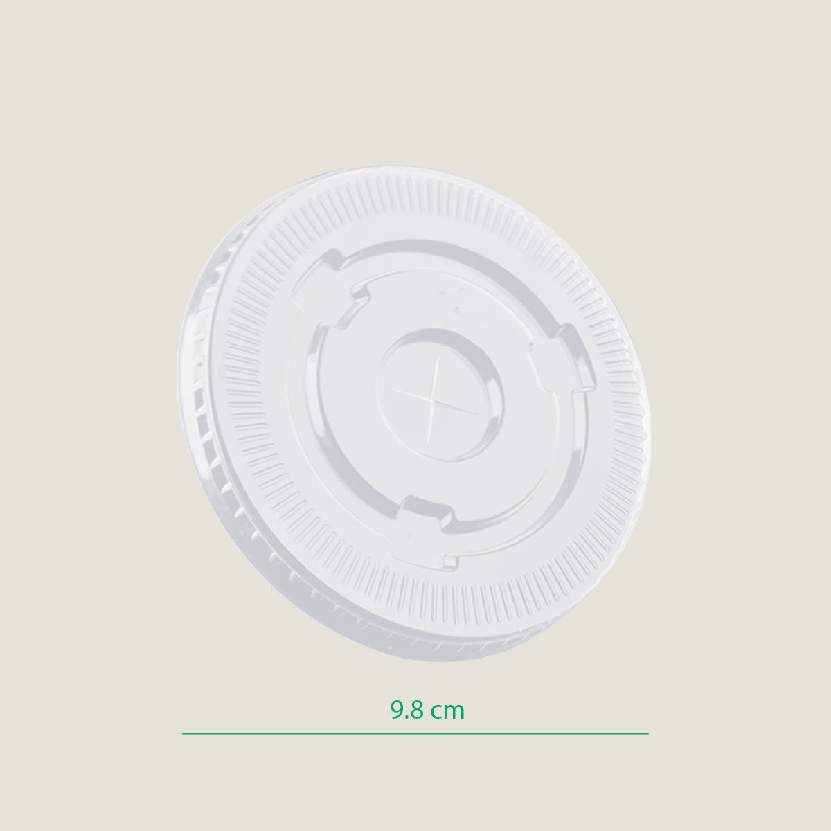 Tapa plana PLA -compostable