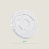 Tapa plana PLA -compostable
