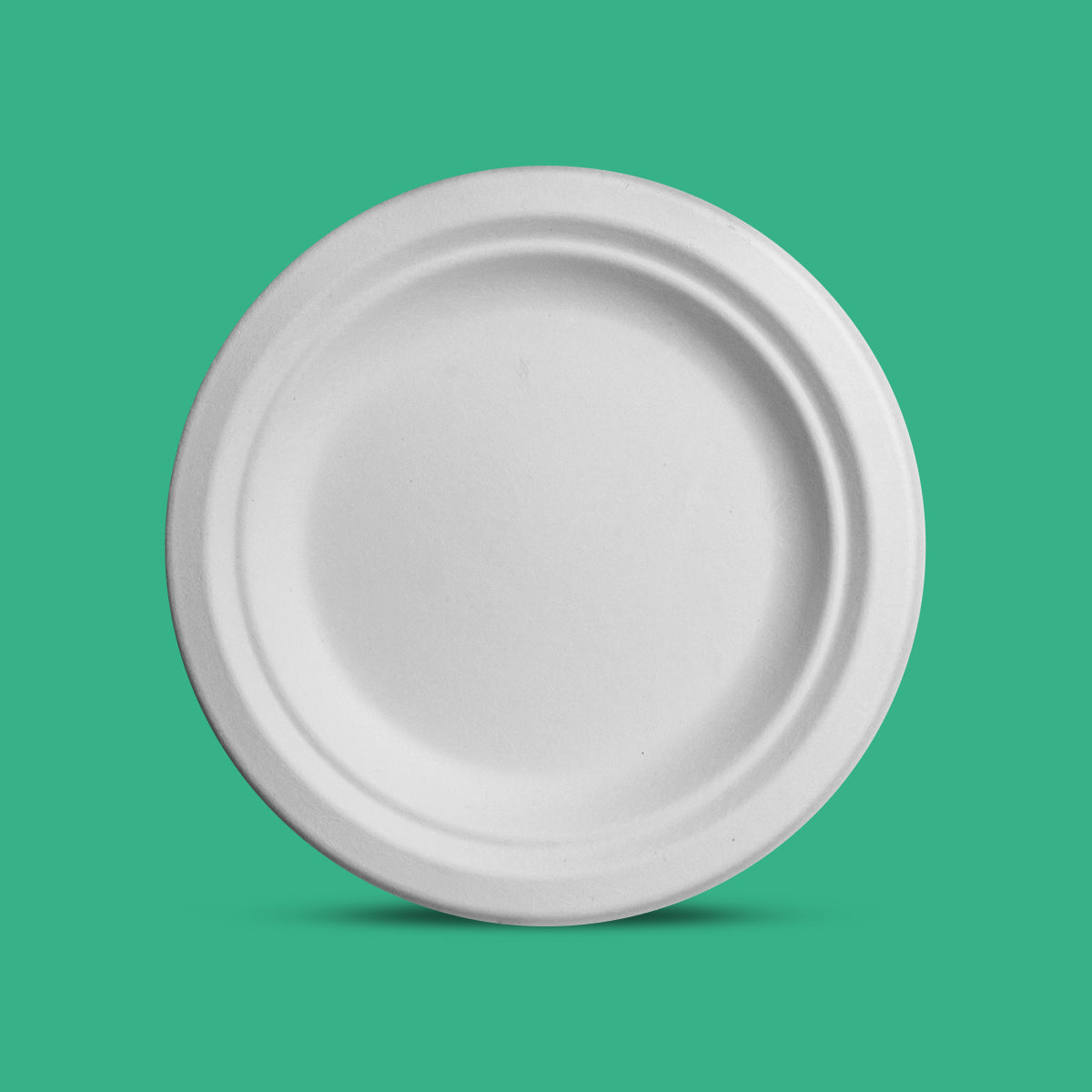 Plato Liso | Bagazo Caña | 9" / 22.8 cm | Compostable y biodegradable