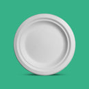 Plato Liso | Bagazo Caña | 9" / 22.8 cm | Compostable y biodegradable