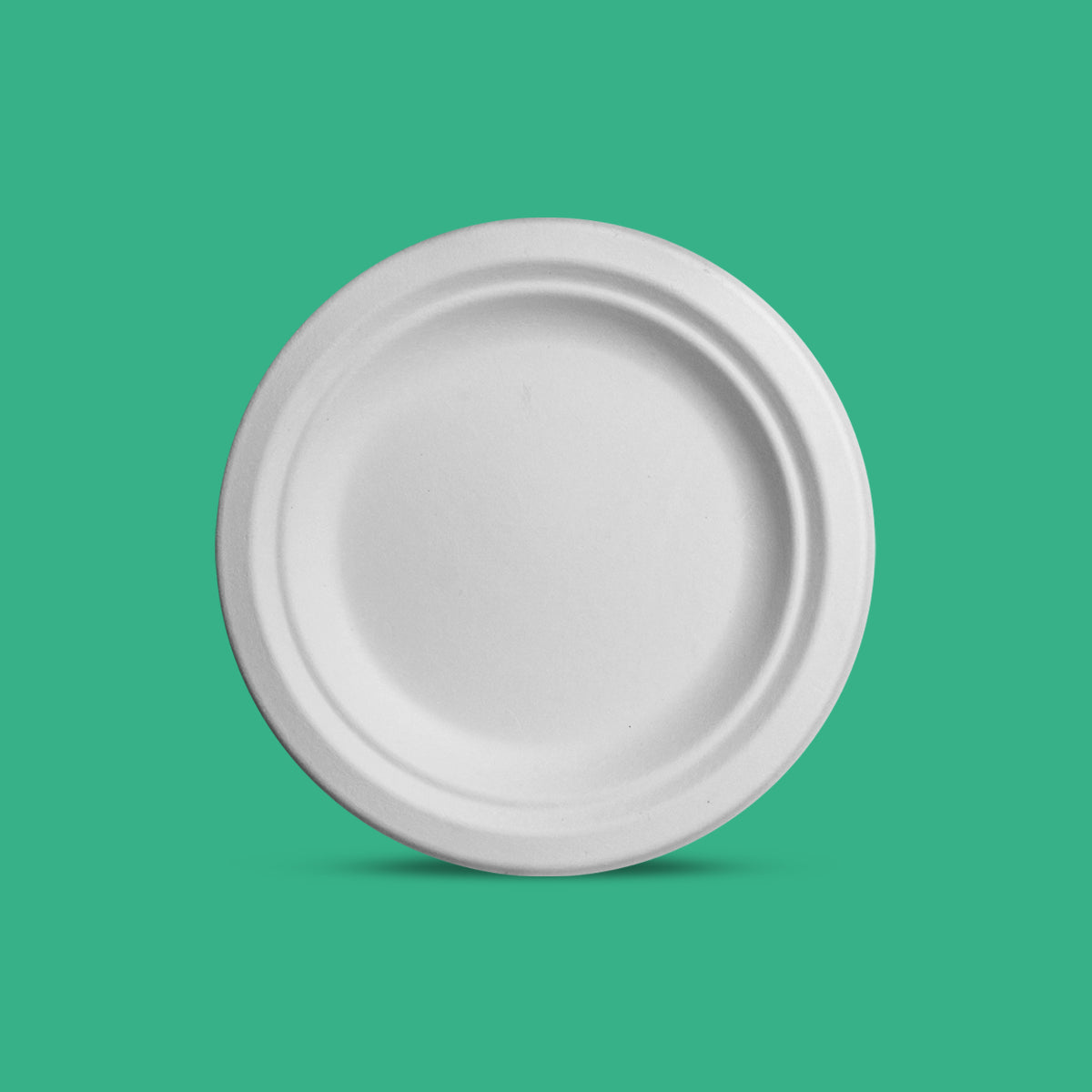 Plato Pastelero | Bgazo Caña | 6" / 15.2 cm |Compostable y biodegradable