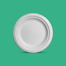 Plato Pastelero | Bgazo Caña | 6" / 15.2 cm |Compostable y biodegradable
