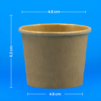 Vasos Souffle Papel | Papel PLA | 2oz / 59 ml | Compostable y biodegradable