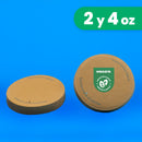 Tapa Papel Vasos Souffle | Papel PLA | 2oz - 4oz | Compostable y biodegradable