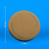 Tapa Papel Vasos Souffle | Papel PLA | 2oz - 4oz | Compostable y biodegradable