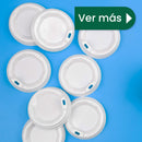 Tapa Cafetera Vaso | Ácido  Poliláctico Cristalizado CPLA | 10-20 Oz | Compostable y biodegradable