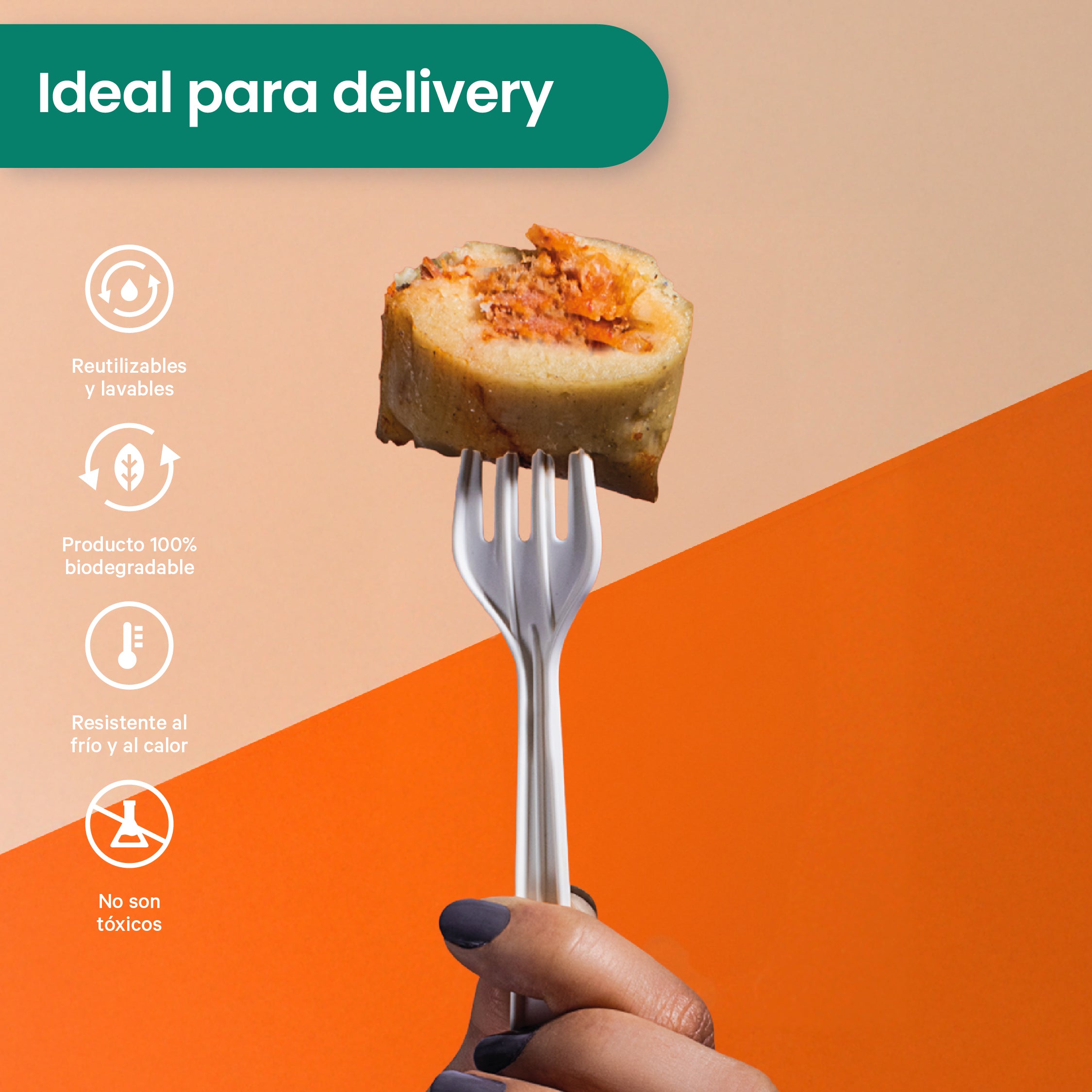 Tenedor Chico Retail | Fecula Maíz | Biodegradable