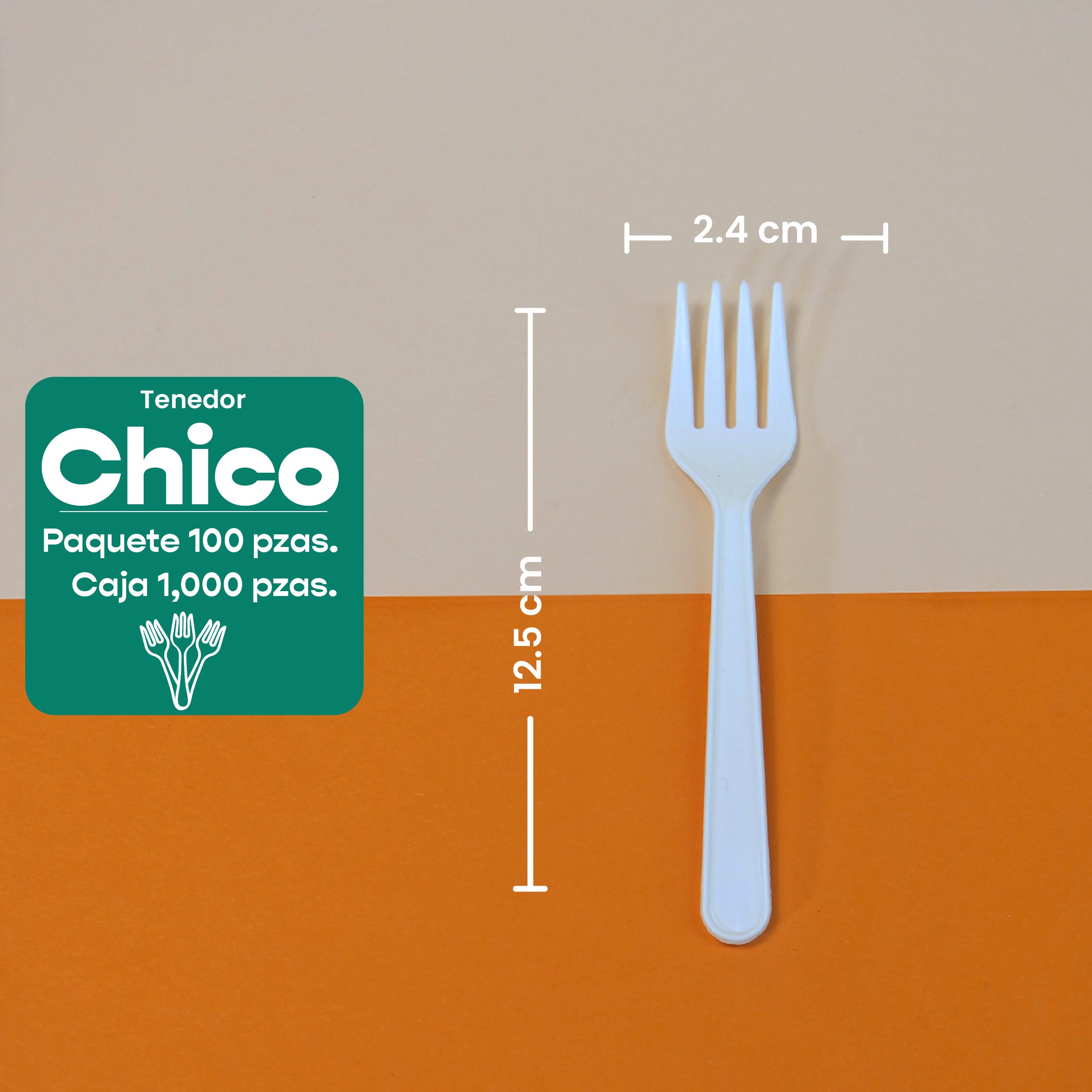 Tenedor | Fecula Maíz | Biodegradable