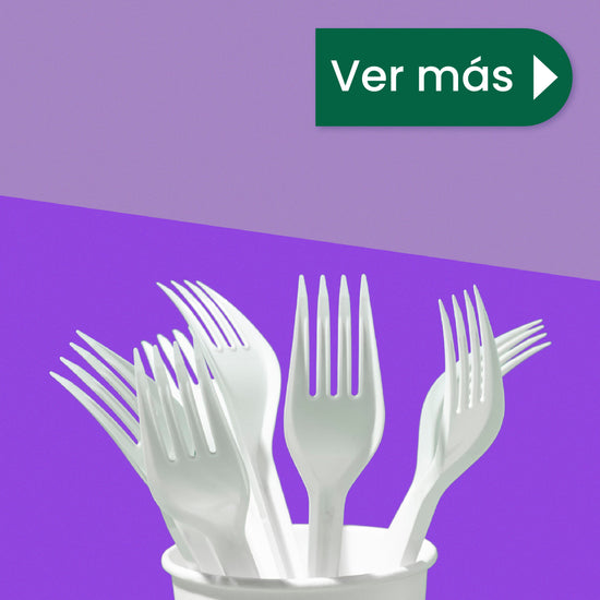 Tenedor | Ácido Poliláctico Cristalizado CPLA | Compostable y biodegradable