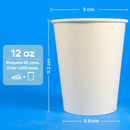 Vaso Térmico Doble Pared | Papel - Ácido  Poliláctico PLA | 12 oz / 355 ml | Compostable y biodegradable