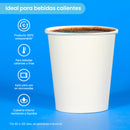 Vaso Térmico Doble Pared | Papel - Ácido  Poliláctico PLA | 12 oz / 355 ml | Compostable y biodegradable