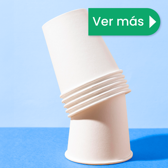 Vaso Térmico | Papel - Ácido  Poliláctico PLA | 8 oz / 237 ml | Compostable y biodegradable