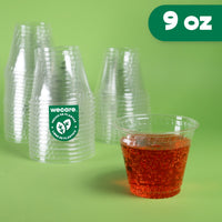 Vaso Transparente | Ácido  Poliláctico PLA | 9 oz / 266 ml | Compostable y biodegradable