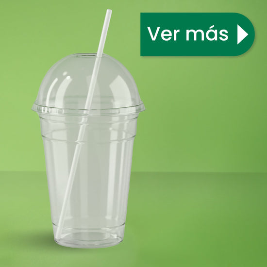 Vaso Transparente | Ácido  Poliláctico PLA | 9 oz / 266 ml | Compostable y biodegradable