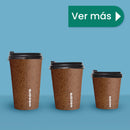 Vaso Térmico Con Diseño Cafetero | Papel - Ácido  Poliláctico PLA | 16 oz / 473 ml | Compostable y biodegradable