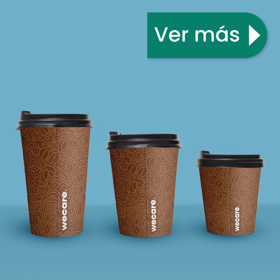 Vaso Térmico Con Diseño Cafetero | Papel - Ácido  Poliláctico PLA | 16 oz / 473 ml | Compostable y biodegradable