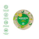 Plato Grande Liso | Bagazo de Trigo | 8.75 Pulgadas | 22 cm | Compostable
