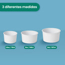 Contenedor Vaso Nieve Doble Recubrimiento | Papel - Ácido  Poliláctico PLA | 5 oz / 147 ml | Compostable y biodegradable