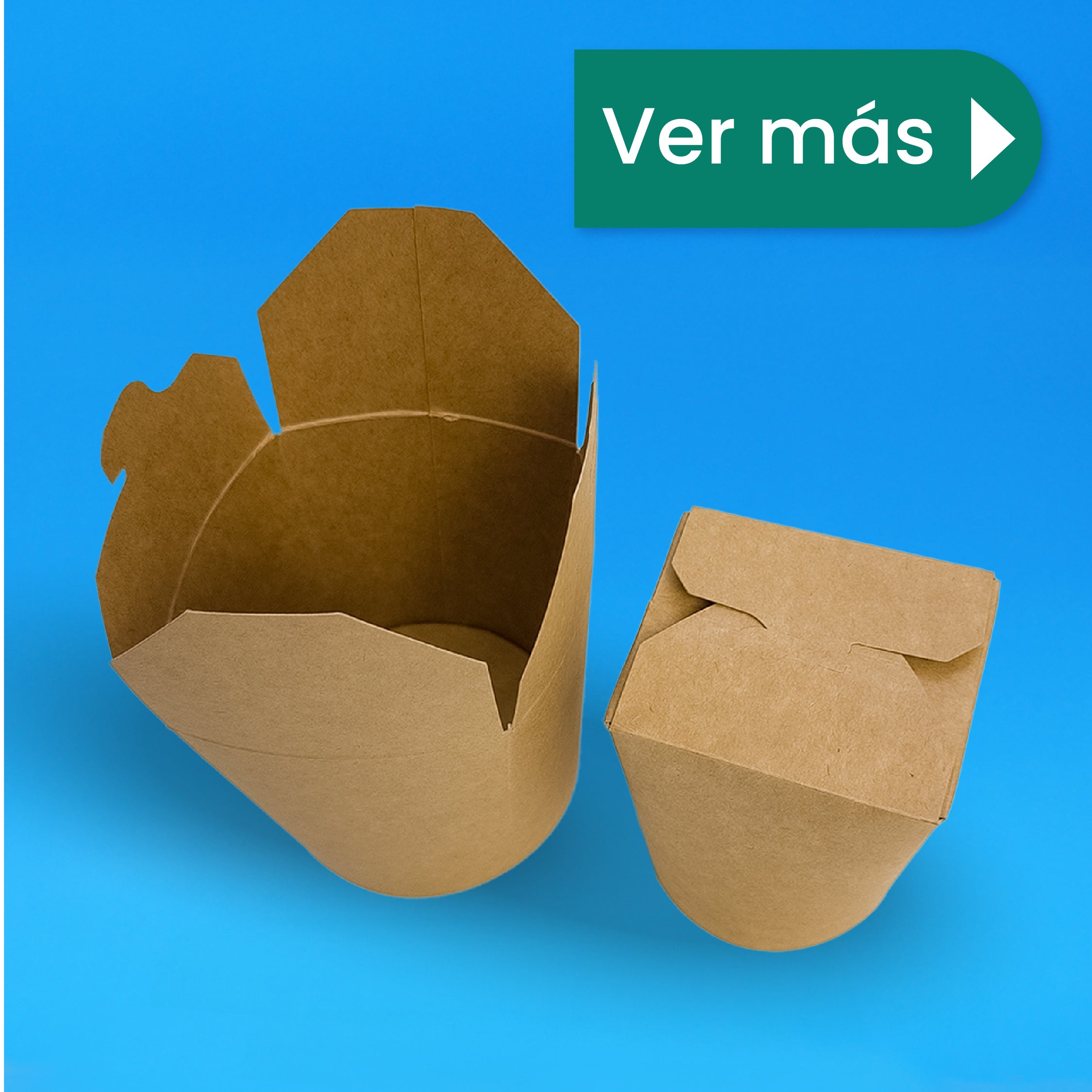 Contenedor Redondo Papel Delivery | Papel PLA | Grande 26 oz | Compostable y biodegradable