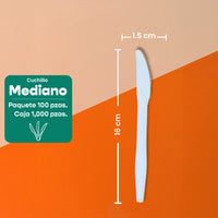 Cuchillo | Fecula Maíz | Biodegradable | Variedad De Tamaños y biodegradable