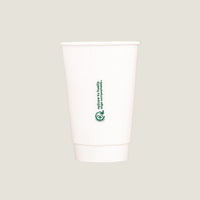 Vaso Térmico Doble Pared | Papel - Ácido  Poliláctico PLA | 20 oz / 591 ml | Compostable y biodegradable