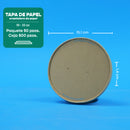 Tapa Papel Ensaladera | Papel PLA |  16-32 oz | Compostable y biodegradable