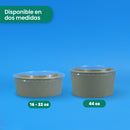 Tapa Clear Ensaladera | Ácido  Poliláctico PLA | 44 oz | Compostable y biodegradable
