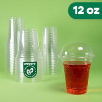 Vaso Transparente | Ácido  Poliláctico PLA  | 12 oz / 355 ml | Compostable y biodegradable