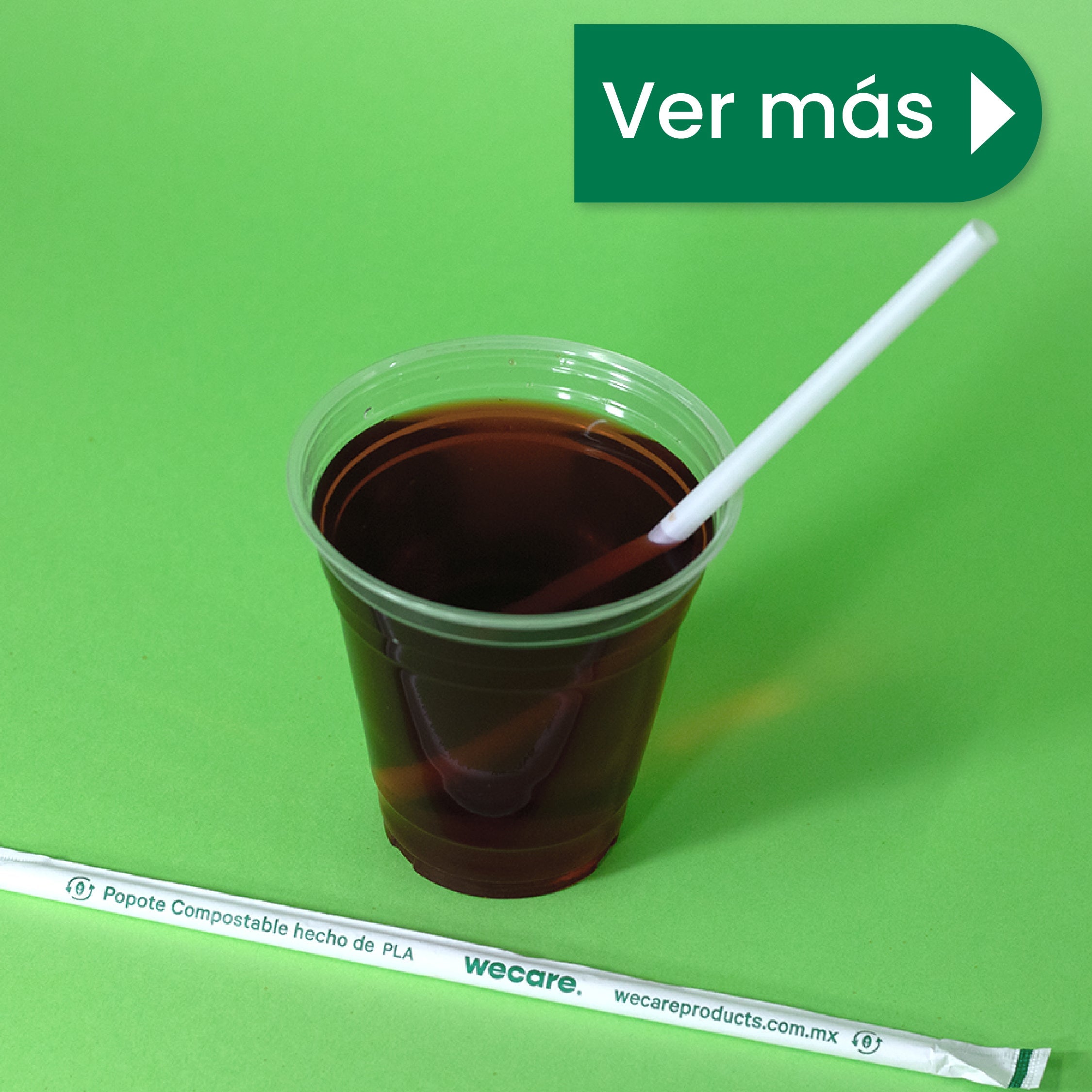 Vaso Transparente | Ácido  Poliláctico PLA | 16 oz / 473 ml | Compostable y biodegradable