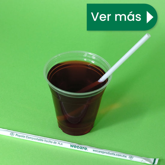 Vaso Transparente | Ácido  Poliláctico PLA | 16 oz / 473 ml | Compostable y biodegradable