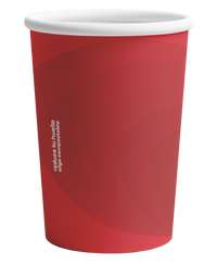 Vaso Térmico Rojo Retail | Papel - Ácido  Poliláctico PLA | 16 oz / 473 ml | Compostable y biodegradable