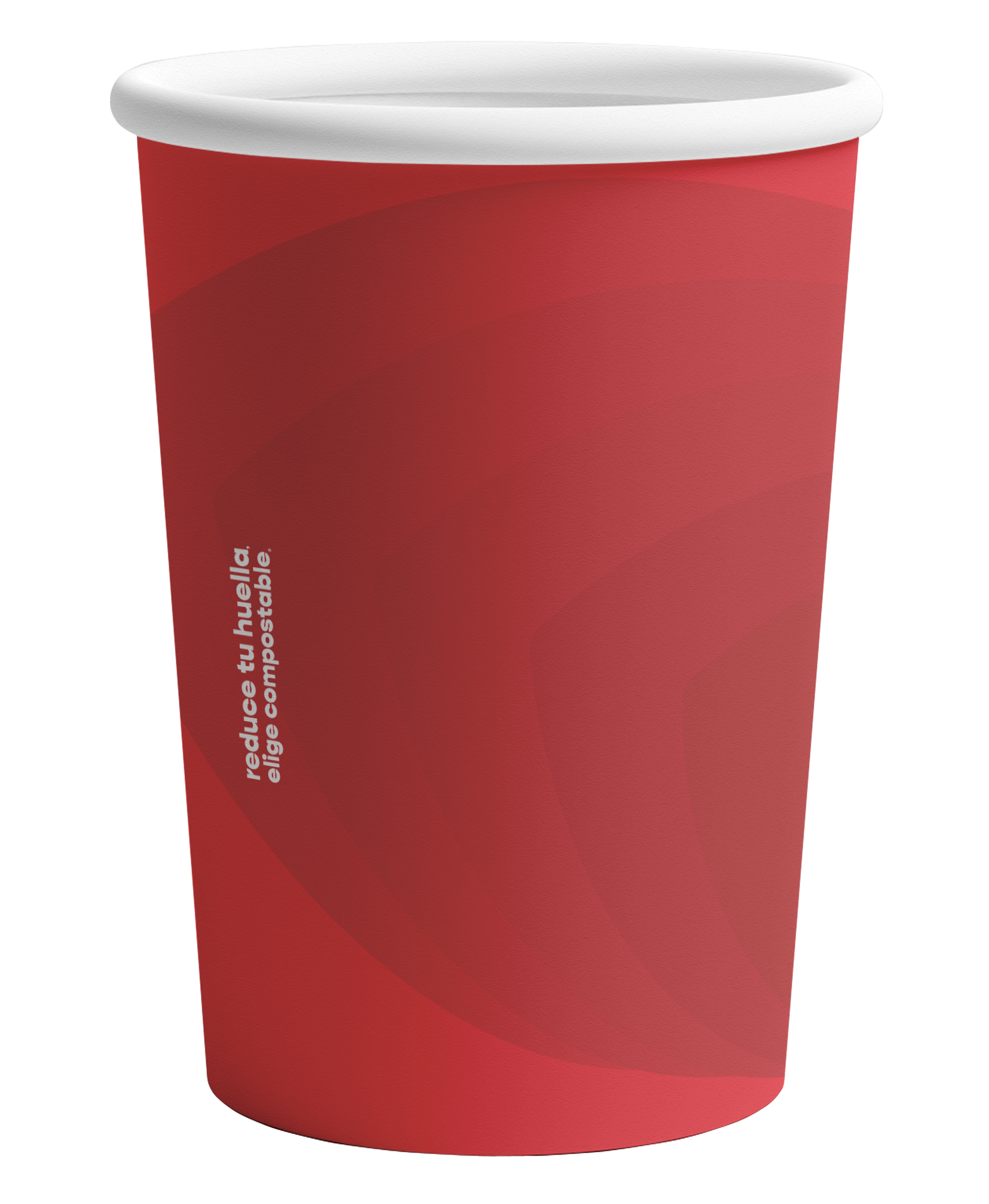 Vaso Térmico Rojo Retail | Papel - Ácido  Poliláctico PLA | 16 oz / 473 ml | Compostable y biodegradable