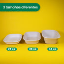 Lunch Box | Bagazo Trigo | 29 oz | Compostable y biodegradable