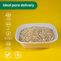 Tapa Trigo Lunch Box  | Bagazo trigo | 29 - 44 oz | Compostable y biodegradable
