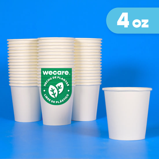 Vaso Térmico | Papel - Ácido  Poliláctico PLA | 4 oz / 118 ml | Compostable y biodegradable