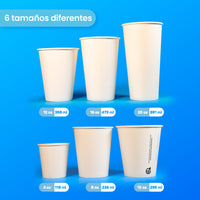 Vaso Térmico | Papel - Ácido  Poliláctico PLA | 4 oz / 118 ml | Compostable y biodegradable