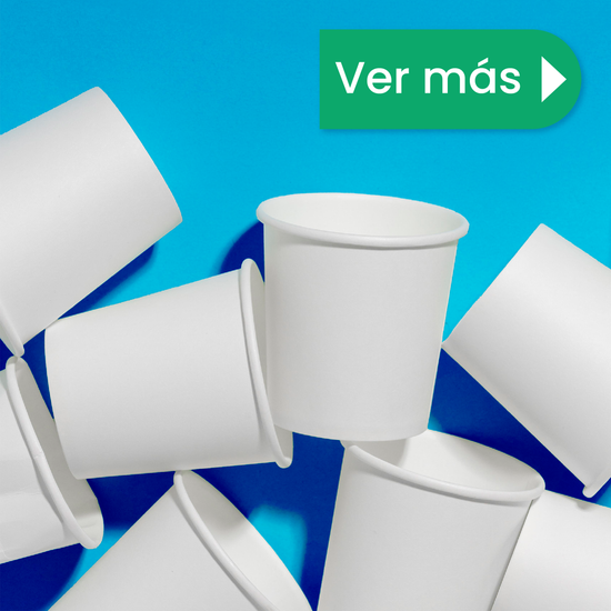 Vaso Térmico | Papel - Ácido  Poliláctico PLA | 4 oz / 118 ml | Compostable y biodegradable