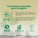 Contenedor Redondo Papel Delivery | Papel PLA | Grande 26 oz | Compostable y biodegradable