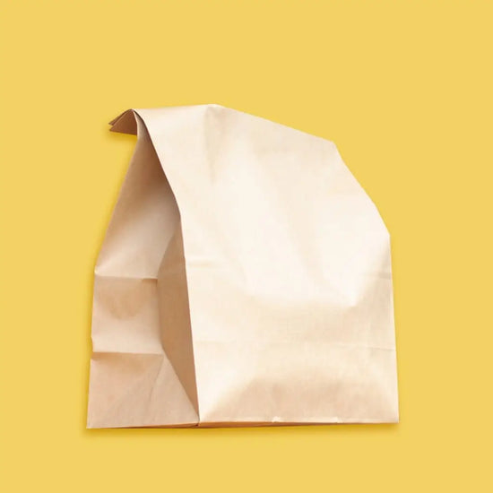 Bolsa Delivery | Papel Kraft | 28 x (37+15) cm | Compostable y biodegradable