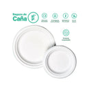 Plato Liso Desechable y Biodegradable De 9 - We Care - Plato