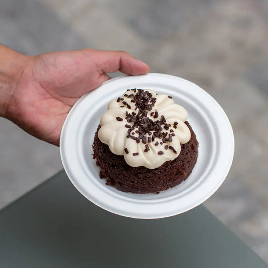 Plato Pastelero | Bgazo Caña | 6" / 15.2 cm |Compostable y biodegradable