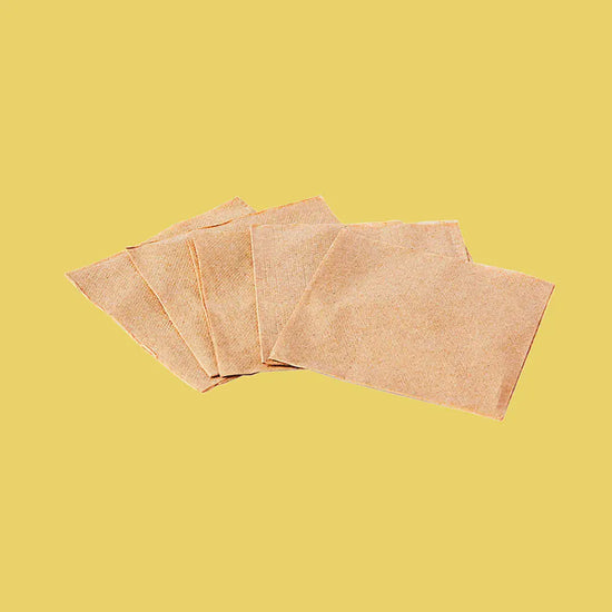 Servilletas Kraft  | Papel Reciclado Kraft | 24 x 24 cm | Compostable y biodegradable