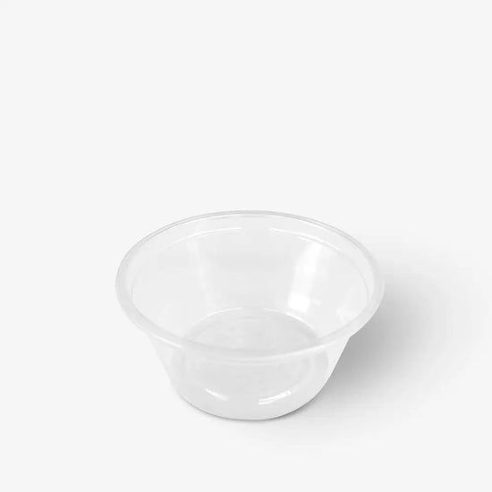 Souffle Clear | Ácido  Poliláctico PLA | 2 oz / 59 ml | Compostable y biodegradable